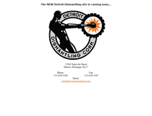 Tablet Screenshot of detroitdismantling.com
